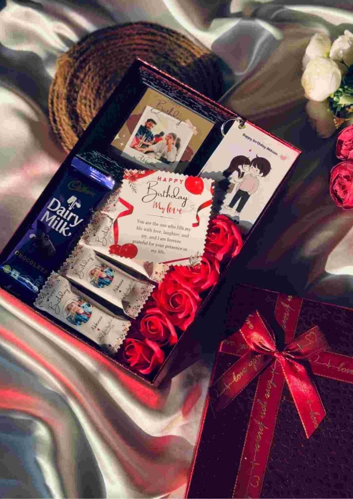 red box, under 1500, chocolate, customize your hamper Puthanathani