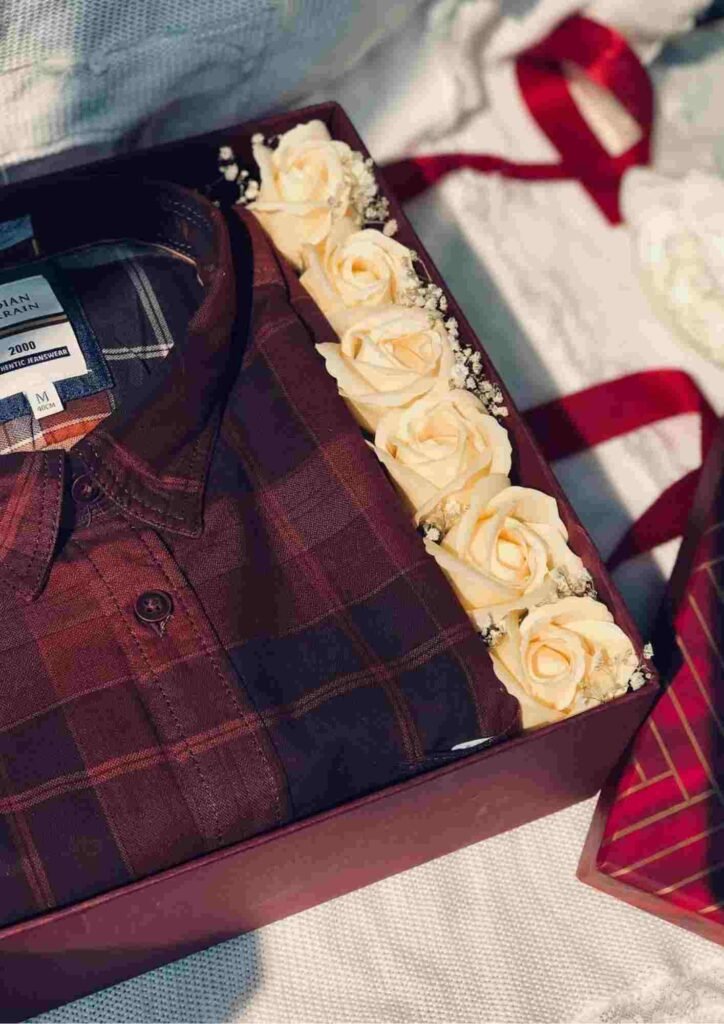 shirt box, shirt hamper, budget box, long distance gift, customize your hamper Puthanathani